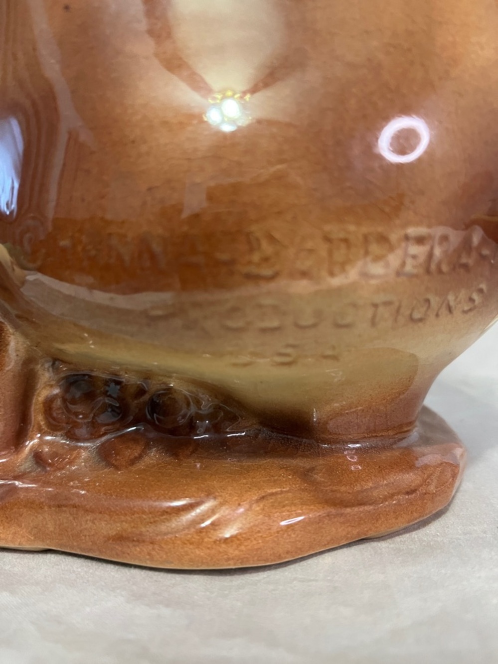 Vintage American Bisque Yogi Bear Ceramic Cookie Jar from 1961. - Picture 6 of 8